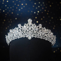 Alloy Crystal Crown Wedding Ball Party Bridal Crown