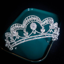 Alloy Crystal Crown Wedding Ball Party Bridal Crown