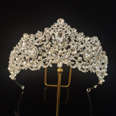 Alloy Crystal Crown Wedding Ball Party Bridal Crown