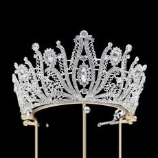 Alloy Crystal Crown Wedding Ball Party Bridal Crown