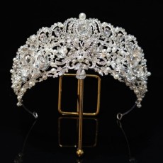 Alloy Crystal Crown Wedding Ball Party Bridal Crown