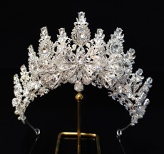 Alloy Crystal Crown Wedding Ball Party Bridal Crown