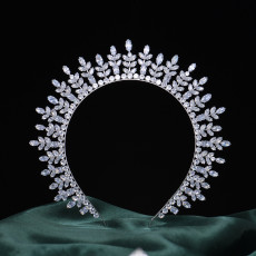 Alloy Crystal Crown Wedding Ball Party Bridal Crown