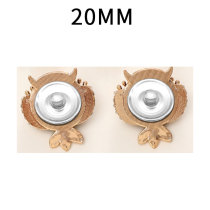 20MM Owl Water Diamond snap button charms