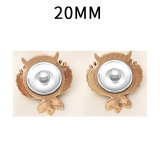 20MM Owl Water Diamond snap button charms