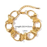 Stainless steel butterfly earrings, rings, bracelets, necklaces