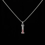 Stainless Steel 26 English Letter Pendant Basketball Line Necklace