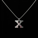 Stainless Steel 26 English Letter Pendant Basketball Line Necklace
