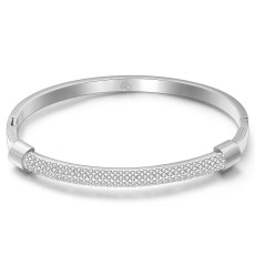 Stainless steel clay water diamond bracelet