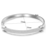 Stainless steel clay water diamond bracelet