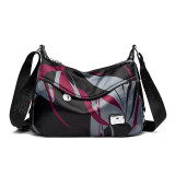 Single shoulder crossbody bag waterproof Oxford cloth large capacity multi compartment backpack