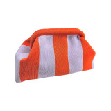 Striped Knitted Bag Striped Cloud Bag Handheld Bag Travel Makeup Bag
