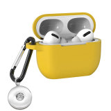 Apple earphone case suitable for airpods Pro silicone earphone protective case fit 20MM  Snaps button jewelry wholesale