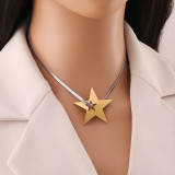 Stainless steel Love MOM Butterfly Star necklace
