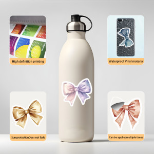 50 Butterfly Graffiti Stickers Pack Computer Water Cup Notebook Decoration Waterproof Stickers