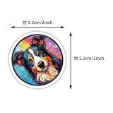 100 pieces of colored glass dog graffiti stickers bag, luggage, computer cartoon stickers, waterproof creative DIY water cup waterproof stickers