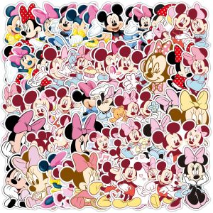 50 Mickey Minnie Cute Stickers, Refrigerator, Water Cup, Phone Decoration Stickers, Waterproof Cartoon DIY Stickers, Waterproof Stickers