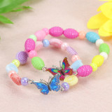 Colorful Beaded Children's Bracelet Cute Colorful Butterfly Bracelet Kindergarten Birthday Gift