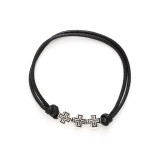 Wax wire bracelet alloy accessories turtle skull cross flower bracelet