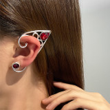 Retro Red Gemstone Ear Clip Halloween Night Ear Clip Ear Hanger