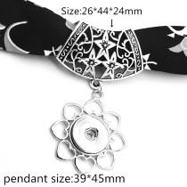 Hot Fashion Hollow stars scarf pendant Flower Snowflake Leaf pendant for Scarves scarf fit 18MM snap buttons wholesale