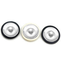 22.5MM  Metal button Metal resin double splicing circular shape snap button charms