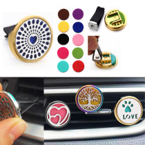 Stainless steel Alloy hollow car bracket car aromatherapy air outlet clip car aromatherapy clip perfume dispenser