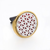 Stainless steel Alloy hollow car bracket car aromatherapy air outlet clip car aromatherapy clip perfume dispenser