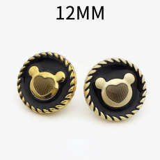 20MM Little Bear Love  snap button charms