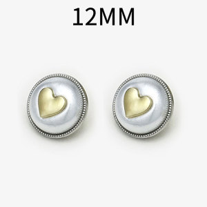 12MM Love  snap button charms