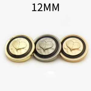 12MM Love  snap button charms