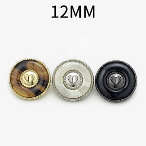 12MM Love  snap button charms