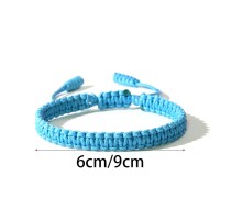 Vacation minimalist handmade woven bracelet Bohemian waterproof adjustable surfer bracelet