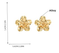 Alloy flower  earrings