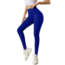 Yoga pants for women with high waistband, pleated lifting buttocks, peach fitness pants, sports pants, and tight fitting pants