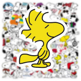 50 pieces of dog stickers, Snoopy graffiti stickers, water cup luggage, laptop waterproof stickers