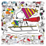 50 pieces of dog stickers, Snoopy graffiti stickers, water cup luggage, laptop waterproof stickers