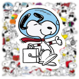 50 pieces of dog stickers, Snoopy graffiti stickers, water cup luggage, laptop waterproof stickers