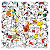 50 pieces of dog stickers, Snoopy graffiti stickers, water cup luggage, laptop waterproof stickers
