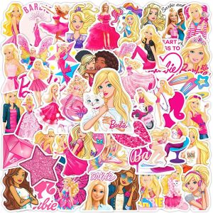 50 Instagram Barbie Pink Cartoon Notebooks, Luggage, Skateboard, Water Cup Decoration, Graffiti Waterproof Stickers