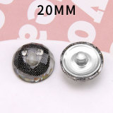 20MM flower Resin snap button charms