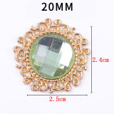 20MM diamond snap button charms