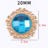 20MM diamond snap button charms