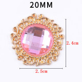 20MM diamond snap button charms