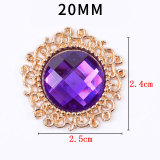 20MM diamond snap button charms