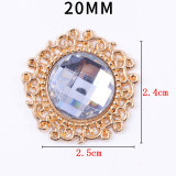 20MM diamond snap button charms