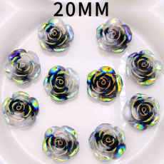 20MM flower Resin snap button charms