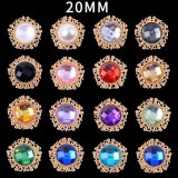 20MM diamond snap button charms