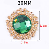 20MM diamond snap button charms