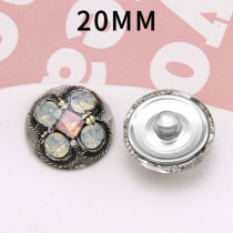 20MM flower Resin snap button charms